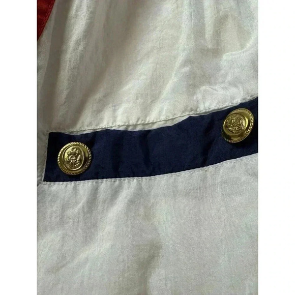 Vintage East West Womens M Full Zip Windbreaker Jacket Sailboats Nautical Nylon - Picture 5 of 6